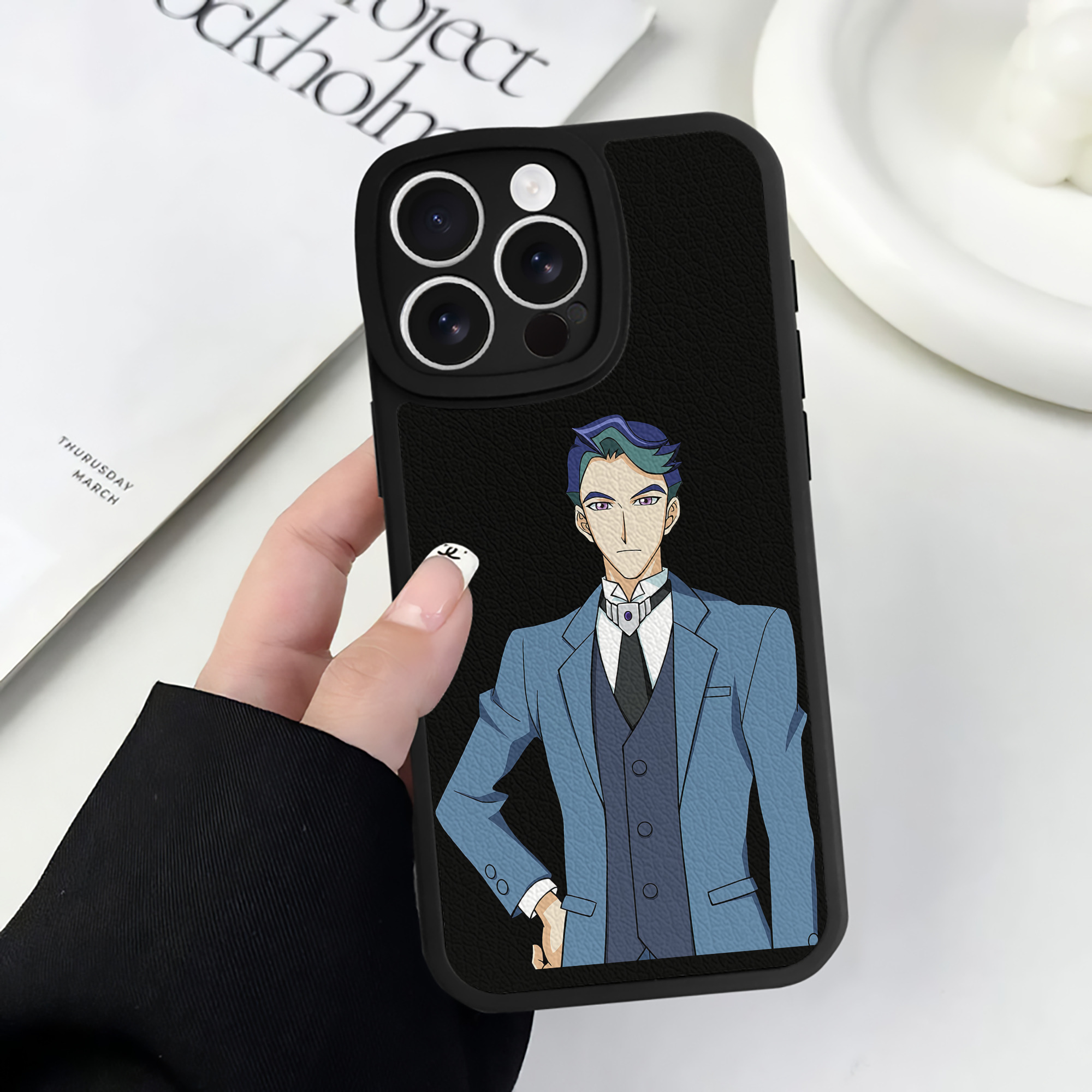 遊☆戯☆王 Yu-Gi-Oh! 【iPhone 16シリーズ対応】シリコンスマホケース（レザー調） 材質：シリコン